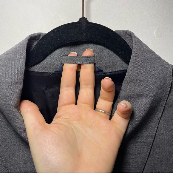 Brooks Brothers Loro Piana Men grey Storm system mohair wool blend overcoat 46L - Picture 10 of 11